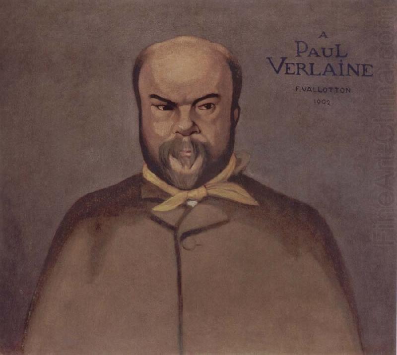 Felix Vallotton Portrait decoratif of Paul Verlaine china oil painting image